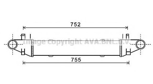 Охолоджувач наддувочного повітря MSA4557 AVA