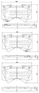 Колодки передні N3602136 NIPPARTS