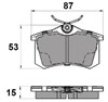 Задні гальмівні колодки NP2037 NATIONAL