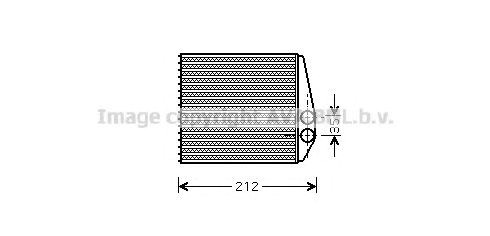 Радиатор отопителя opel (пр-во ava) OLA6354