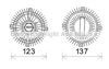 В'язкістна муфта приводу вентилятора OLC557 AVA