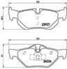 Задні гальмівні колодки P06038 BREMBO