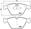 Колодки гальмівні передні, дискові P06054 BREMBO