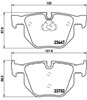 Задні гальмівні колодки P06056 BREMBO