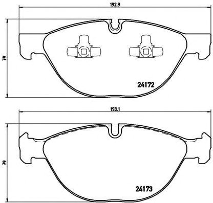 Колодки передні P06058 BREMBO