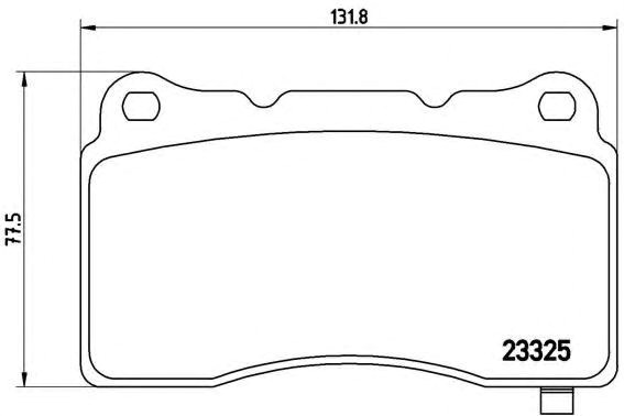 Колодки передні P09004 BREMBO