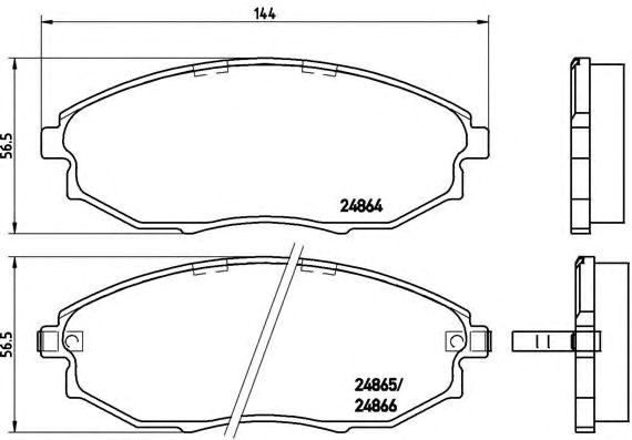 Гальмівні колодки P10007 BREMBO