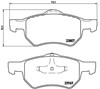 Колодки гальмівні передні, дискові P11013 BREMBO