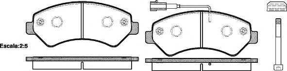 Колодки гальмівні задні ducato (06->) P1375301