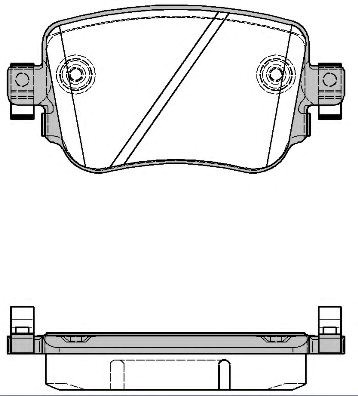 Колодки гальмівні задні P1449308