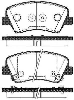 Колодки гальмові передні (комплект) P1512332