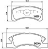 Колодки гальмівні передні, дискові P16011 BREMBO