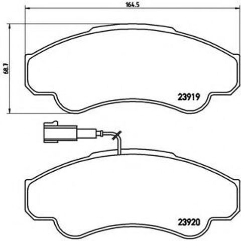 Колодки гальмівні дискові комплект P23092 BREMBO