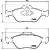 Колодки гальмівні передні, дискові P24055 BREMBO