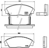 Передні гальмівні колодки P28016 BREMBO