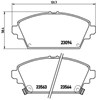 Колодки гальмівні передні, дискові P28029 BREMBO