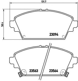 Тормозні колодки P28029 BREMBO