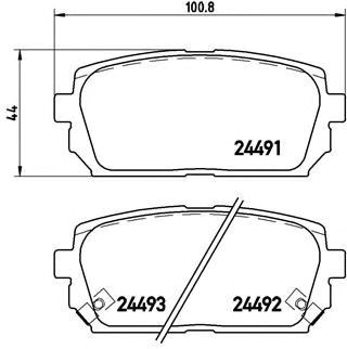 Задні дискові колодки P30040 BREMBO