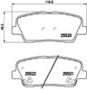 Колодки на гальмо задній дисковий P30063 BREMBO