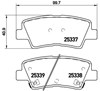 Колодки гальмівні задні, дискові P30067 BREMBO