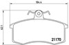 Колодки гальмівні передні, дискові P41003 BREMBO