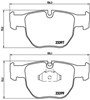 Колодки гальмівні передні, дискові P44012 BREMBO