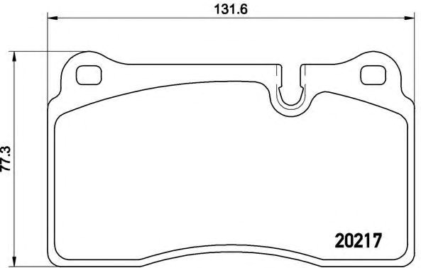 Колодки гальмівні передні, дискові P44018 BREMBO