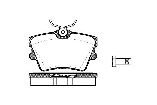 Гальмівні колодки задні vw transporter iv (1990->) P491300