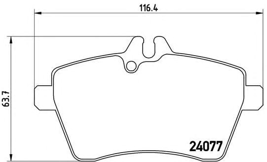 Колодки передні P50054 BREMBO