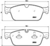 Колодки гальмівні передні, дискові P50102 BREMBO