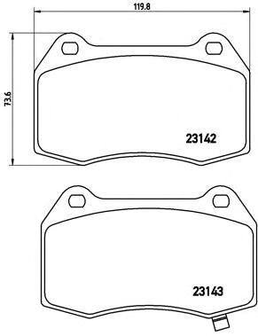 Тормозні колодки P56047 BREMBO