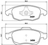 Колодки передні P61083 BREMBO