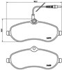 Колодки гальмівні передні, дискові P61096 BREMBO