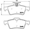 Колодки гальмівні задні, дискові P61110 BREMBO