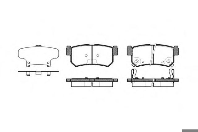 Bosch колодки гальмівні задні ssangyong raxton 02-, P646362