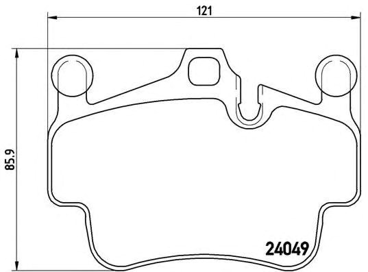 Колодки гальмівні передні, дискові P65014 BREMBO