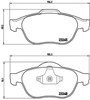 Колодки передні P68032 BREMBO