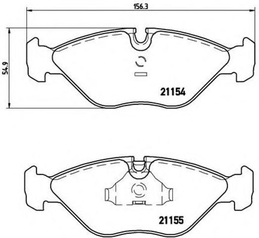 Тормозні колодки P71005 BREMBO