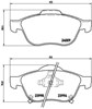 Колодки гальмівні передні, дискові P83043 BREMBO