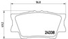 Комплект задніх колодок P83089 BREMBO