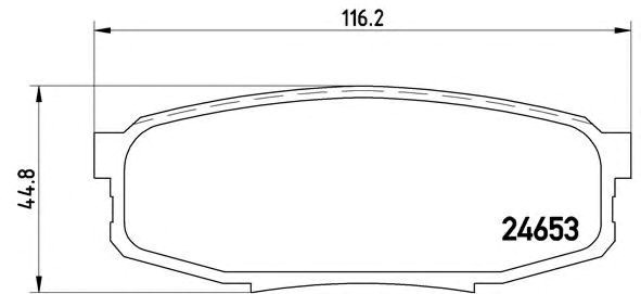 Задні колодки P83098 BREMBO