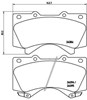 Колодки гальмівні дискові комплект P83107 BREMBO