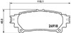 Колодки на гальмо задній дисковий P83152 BREMBO