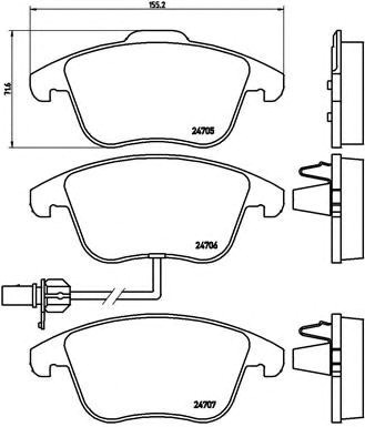 Дискові гальма P85113 BREMBO