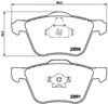 Колодки гальмівні передні, дискові P86022 BREMBO