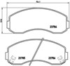 Колодки гальмівні передні, дискові P99003 BREMBO