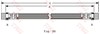 Гнучка гальмівна трубка задня PHA358 TRW