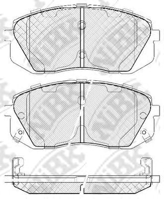 Колодки передні PN0052 NIBK