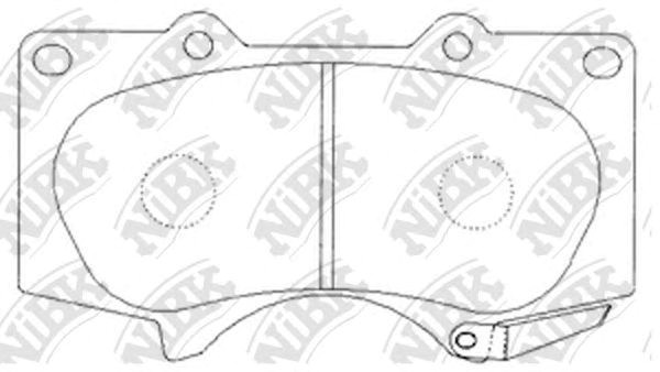 Колодки передні PN1482 NIBK