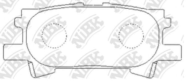 Колодки гальмівні задні toyota highlander lexus rx (вир-во toyota) PN1498